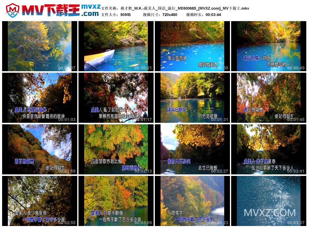 蒋才胜_W.K.-虞美人_国语_流行_ME600685